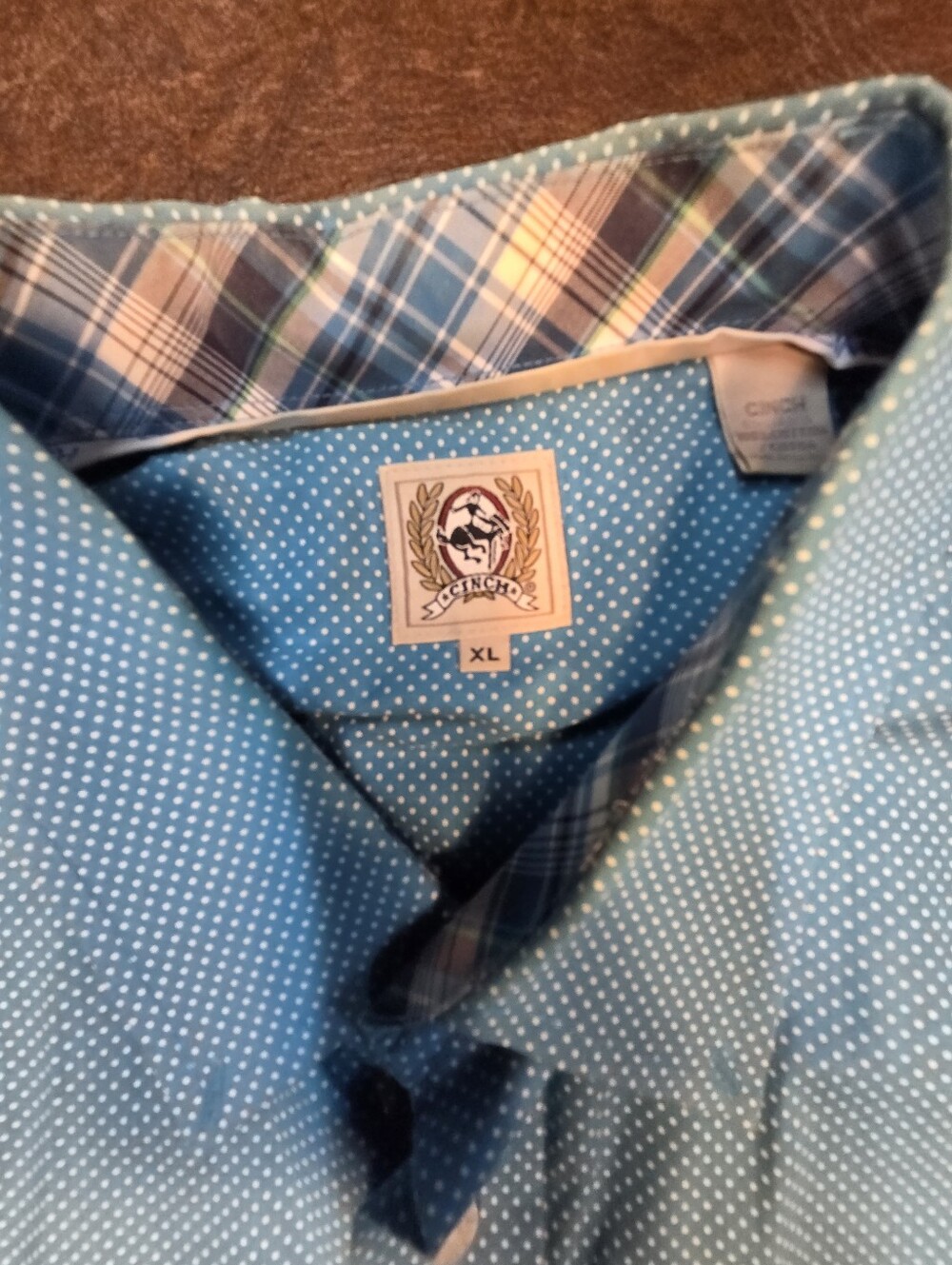 Men's Blue Long Sleeve Button Down - Picture 2 of 4
